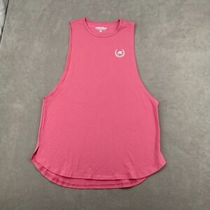 Elysium Athletic Muscle Tank Top Mens XL Pink Stretch Athletic Fit Gym Workout